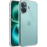 Minesk iPhone ile Uyumlu Crystal Clear (Ultra Şeffaf Silikon) Kılıf Arkası Sert Polikarbonat Kenarları Yumuşak TPU Darbe Emic