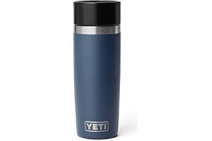 YETI Rambler Travel Bottle, Vacuum Insulated Stainless Steel Coffee Flask with Leakproof Hotshot Commuter Cap, Navy, 16 oz (473 ml)