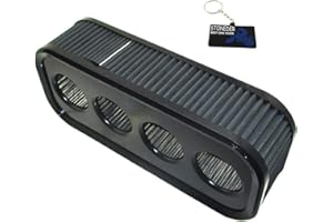 STONEDER Filtro de aire lavable para Yamaha PWC Waverunner 6B6-14451-00-00 6B6-14451-01-00 60E-14451-00-00 FX 140 FX Cruiser HO FX HO AR230 HO AR230 SX 230 SX 230 HO SR 230 HO 212 SS 212 X 232 Limited