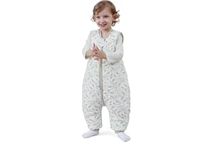 MIKAFEN Śpiwór niemowlęcy zimowy z nogawkami 2,5 Tog, 100% bawełna, śpiwór zimowy dla chłopców i dziewczynek