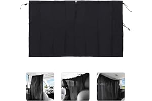 IDAHSOR Car Divider Curtains Sun Shade, Side Window Covers, Privacy Travel Nap Night Camping Detachable Simple Curtain