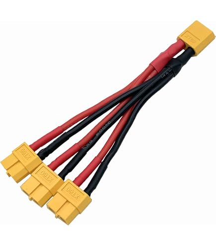 RCP Adattatori Batteria XT90 Femmina A XT60 Maschio (2) | Cavo 12awg Per RC