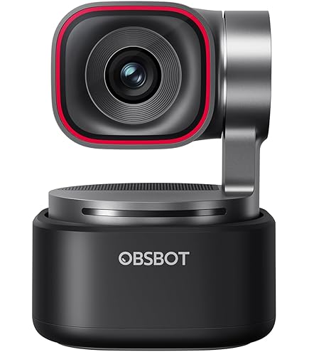 1080P OBSBOT ウェブカメラ OBSBOT Tiny 3 4K PTZ AI Webcam with 1/1.28” Sensor, Autofocus, AI