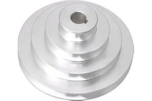 CNBTR 16mm Bore Aluminum A Type 4 Step Pulley Wheel for V-Belt Timing Belt