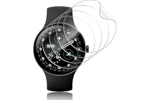 Funrae 4 Stücke Ultra-klar Schutzfolie Kompatibel mit Google Pixel Watch 4 45mm für Panzerglas, Flexible TPU Blasenfreie Anti-Kratz Displayschutzfolie, Wasserdichtes Folie Displayschutz Film