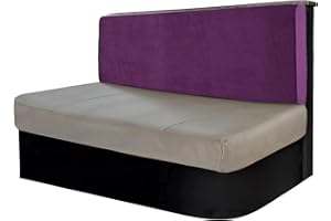 SYLC Sofa Seat Cushion Covers, Sofa Cushion Slipcovers Stretch Velvet, Backrest Cushion Covers for Couch/RV/Caravan/Bench (Purple,XL Backrest cover)