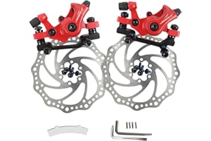 GUOFANG Kit de Frein à Disque pour vélo, étrier de Frein mécanique à Disque, Frein à Disque Avant et arrière Universel, Frein à Disque mécanique d'extérieur en Aluminium