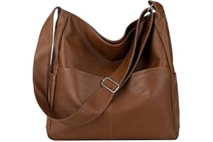 TIAASTAP Tote Bags for Women Leather Hobos Shoulder Bags Ladies Crossbody Bag Large Capacity Handbags for Work Shopping Travel School Daily Use