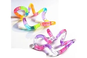 Stellastar 2Pcs Tangle Fidget Toy for Anxiety, Tangle Toy, Silent Fidget Toys for Sensory Fidgets to Improve Focus and Concentration