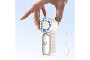 CAFELE (2025 Ultra-tragbar) Mini Handventilator mit 23000RPM,1-100 Geschwindigkeiten Kühlung Turbo Taschenventilator,11 Std.,4000mAh Akku,LED-Anzeige,USB C Aufladung,Für Alle Reisen/Zuhause/Outdoor
