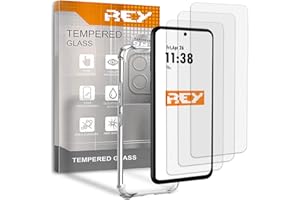 REY (3 sztuki) Oraniacza Ekranu i etui z wzmocnionymi rogami do MOTOROLA EDGE 50 NEO, Szkło hartowane i silikon TPU o wysokiej odporności