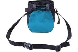 TINAYAUE Sac à Magnésie Escalade Sac à Craie d'Escalade Etanche Sac à Poudre de Magnésie Sac en Magnésie avec Ceinture Réglable Sac de Rangement Poudre Magnésie avec Poches pour Gymnastique Gym Crossfit Levage