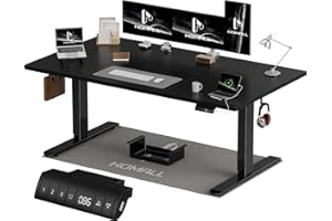 Homall 160x80 CM scrivania regolabile in altezza, scrivania da ufficio con quattro sezioni, scrivania per computer con funzione di memoria.