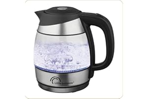 LITTLE BALANCE 8766 Małe szkło, czajnik elektryczny, 1,2 l, szkło, 1630 W, przezroczysty