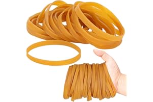QUNKUN 100 sztuk gumowych taśm, 160 mm x 3 mm szerokości, elastyczne taśmy gumowe, gumki do gospodarstwa domowego, wielokrotnego użytku, elastyczne taśmy do biura, domu, szkoły (240 mm x 5 mm)