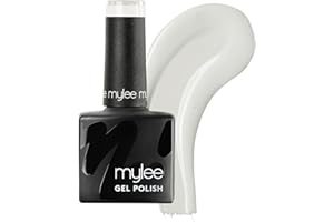 Mylee Gel Nail Polish 8ml [Break The Ice] - UV/LED Soak-Off Nail Art Manicure Pedicure for Professional, Salon & Home Use [White Range] - Long Lasting & Easy to Apply
