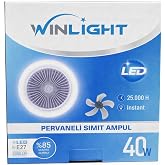 AKSU WINLIGHT WL-4040 PERVANELİ SİMİT AMP&Uuml;L E-27 40W 4000LM 80x240mm