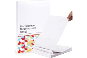 COLORWING Fanfold - Carta termica A4 per stampanti portatili M08F - Carta multiuso compatibile per stampanti portatili MT800 MT800Q e PJ762 PJ763MFi, 100 fogli