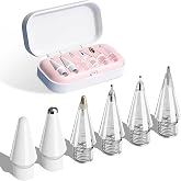 PSR Aksesuar Apple Pencil Uyumlu Yedek Kalem U&ccedil;ları &ndash; 6&rsquo;lı Set | &Ouml;zel Taşıma Kutulu (Pembe)