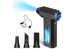 WERTYI Elektrische Staubgebläse, 4-Gang Electric Air Duster 130000 U/min, Typ-C Wiederaufladbare Luftgebläse, Cordless Air Duster, Mini-Gebläse für PC, Laptop, Elektronik, Tastatur, Sofa, Auto