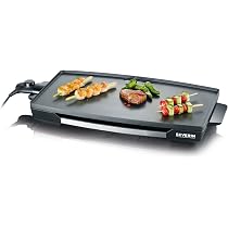 Piastra Elettrica Teppanyaki Duronic GP20, 2000W, Superficie 52x27 Cm, Antiaderente, Con Termostato Regolabile