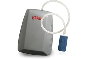 Rapala, Aérateur de Pêche Électrique, Battery Powered Aerator RAERTR-C, Idéal pour Les Bateaux, Taille Compacte, Couleur Noir, Matériel Durable, Facile à Utiliser
