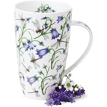 DUNOON Henley Becher Wayside – 600 Ml, Fine Bone China, Mit Blumen-Design