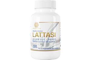 MANIFESTOR Lattasi 22.000 Depot 150 Compresse Contro Gonfiore e Intolleranza Lattosio - Sepismart® a Lento Rilascio - Favorisce la Digestione di Latte e Latticini