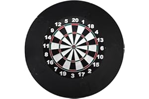 HOMURY 5-częściowy pierścień ochronny do darta, osłona tarczy do darta, tylna strona garażu, ochrona ściany, 44 x 13 x 2 cm, kolor czarny