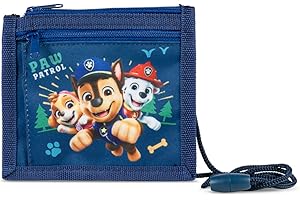 Noey & Lou Paw Patrol Brustbeutel Kinder Geldbörse Mädchen Jungen Geldbeutel mit Sichtfach Fell Freunde (M1-M7 Rettungs Hunde, M1)
