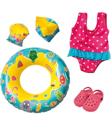 Heless 911 Doll Bath Set With Accessories - 7-Piece Mint Color Bath Tub, Sponge, Thermometer, Potty & More - View #11