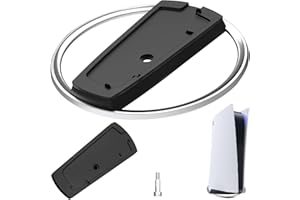 Abnaok Vertical Stand for PS5 Pro Consoles, Compatible with Playstation 5 Slim, Metal Upright Base Anti-Slip Holder for PS5 & Slim Disc/Digital Console