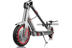 HIQIS Monopattino Elettrico Adulto, Scooter Elettrico Pieghevole 350W/500W, Batteria 36V 10.5Ah/15Ah, Autonomia di 30-45KM, Velocità Massima 25 km/h, Doppia Frenata, Controllo App