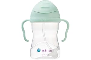b.box Trinklernbecher Für Jeden Winkel | Flip-Top, Schwerer Strohhalm, Griff, Auslaufsicher | BPA-Frei & für Spülmaschine | Ab 6 M | 240 ml