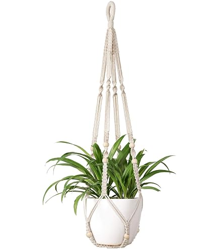 Plant Hangers Indoor Mkono Macrame Plant Hanger Indoor Outdoor Hanging ...