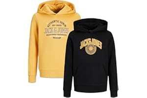 JACK & JONES Junior Kinder Jungen Kapuzenpullover Kids Hoodie Sweatshirt Sweat Shirt Hood