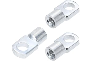 SOURCING MAP sourcingmap M6 Female Threaded A3# Steel Gas Spring Strut Joint End Fitting 3pcs