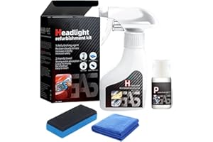 HOIDOKLY Kit de restauration des phares de voiture, nouveau kit 2025 de restauration des phares oxydés, kit de réparation durable pour phares de tous types de véhicules (1 pièce)