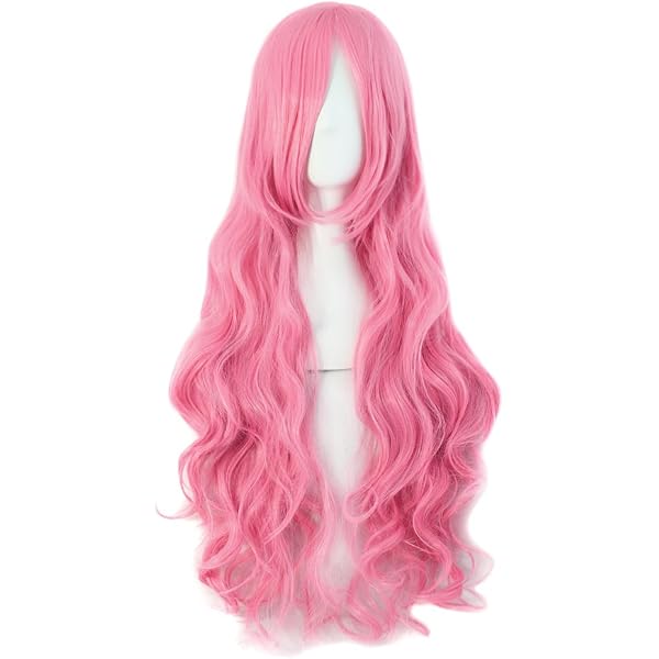 MapofBeauty Anime Cosplay Perücke - 80cm Lange Silberne Gerade Perücke, Aus Kanekalon, Für Party & Kostüm
