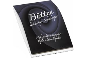 Rössler 20201930 - Bütten - blok listowy, 50 arkuszy A4, biały