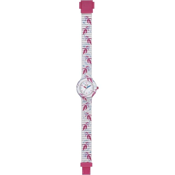 Orologio Hip Hop Kids Fun Cherry Lovers – Cassa 28 Mm, Cinturino In Silicone E Tessuto Rosa, Impermeabile 50 M