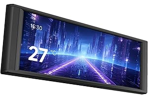 Thermalright Trofeo Vision LCD Black-6.86’’ IPS LCD Screen for Aio Cooler/Chassis, 1280x480 Resolution, Magnetic Movable Display Screen,with Flexible Screen Placement Options