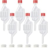 TenaLucy Set of 6 Air Locks of Fermentation and Stopper of Plastic Bubbler Fermentation for Air Bubbler for Home Brewing Esse