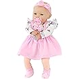 Bibi Doll Ellie - 18" Lifelike Large Size Soft Bodied Baby Doll Girls Boys Toy Dolly With Sounds and Dummy Doll for Ages 18 Months +
