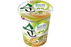 SPICEHUB NONGSHIM Instant Cup Noodle Soon Veggie, 67g X 12