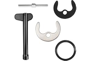 FINALCOOL Fixation De Rechange Robinet De Kit,Remplacement Mitigeur Lavabo Fixation,Fixation En Fer À Cheval Écrou,Montage Monotrou Robinet Avec Vis，Supports De Fixation Évier,Avec Clé,Kiuiom pour La Cuisine