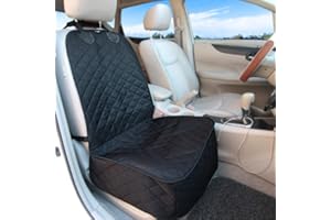 Vailge Water Resistant, Nonslip Dog Seat Cover - Washable, Scratch Proof, Fits Trucks, Cars, SUV - Black, One Size