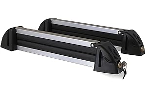 ‎VDP Dachträger Original Stahl + Skiträger/Snowboardträger/Skihalter Alu 4 Paar Ski kompatibel mit Mazda Cx-3 5 Türer ab 2015