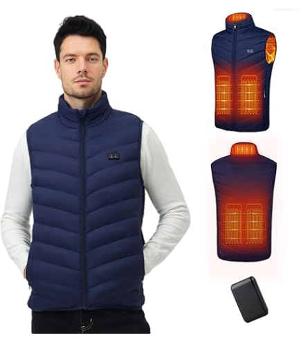 Cuscinetto Riscaldante USB Per Giacca E Gilet - 3 Temperature, 8W, 5V 2A - Kit 4 Pezzi Riscaldamento In Fibra Di Carbonio - 3