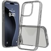 BUFF LABS iPhone 16 Pro ile Uyumlu Air Hybrid Darbe Emici TPU + PC Kılıf (Smoke Black)